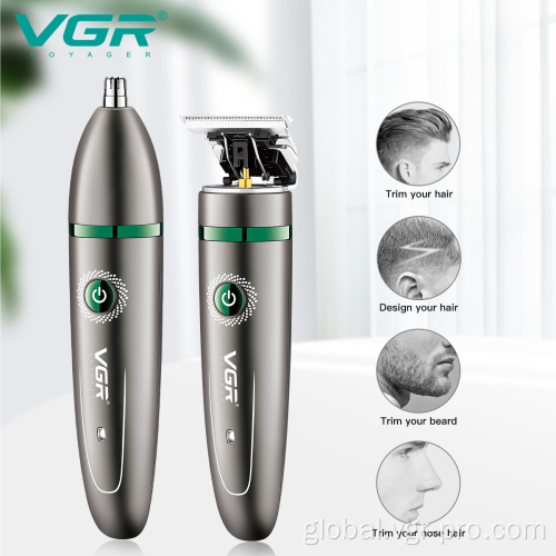 Electrci Hair Trimmer Set VGR V-258 2in1 grooming kit electric nose trimmer Supplier